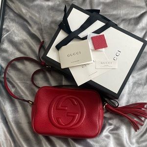 Gucci disco soho crossbody (red)